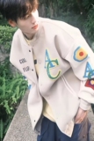 1506/QA020/P64棒球服女春秋季潮牌宽松情侣百搭夹克外套1，男装夹克，星座1506