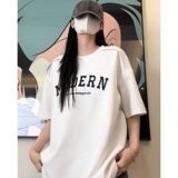 1506/Q290/P42字母刺绣短袖t恤男夏季宽松潮牌重磅体恤五分袖1，男装T恤，星座1506