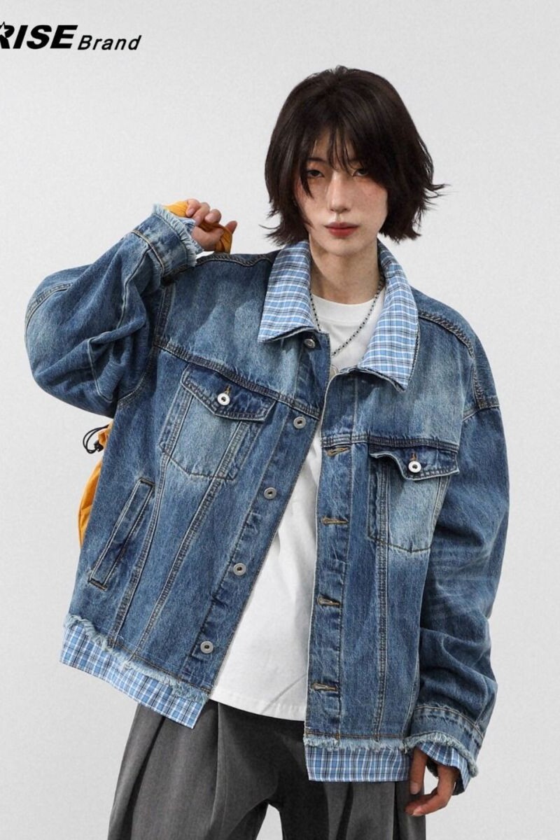 1506/QTD-F49020/P81春秋假两件牛仔外套男款高级感夹克男上衣1,男装工装外套,星座1506