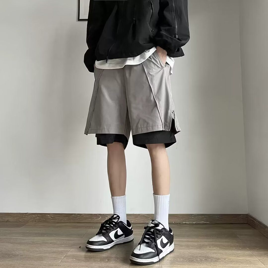 1506/QK190/P39夏装休闲短裤男潮牌宽松休闲中裤百搭五分裤潮ins,男装牛仔裤,星座1506