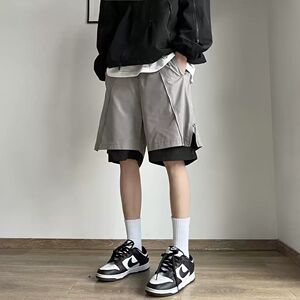1506/QK190/P39夏装休闲短裤男潮牌宽松休闲中裤百搭五分裤潮ins图片