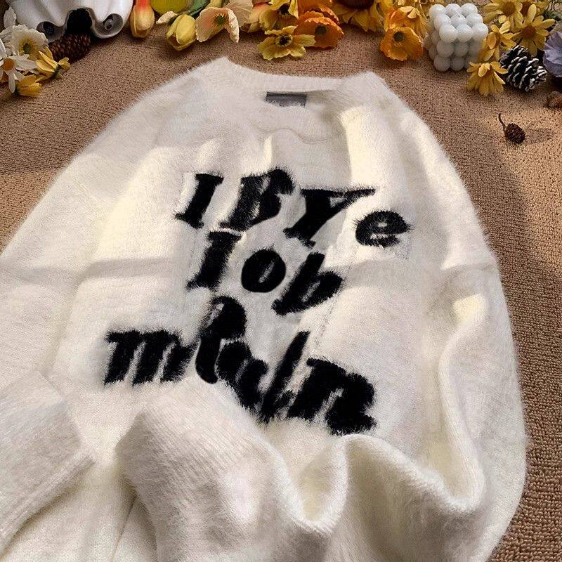 1506/QL0150/P53马海毛毛衣男冬季加厚慵懒风软糯针织衫秋冬款3，男装针织衫/毛衣，星座1506