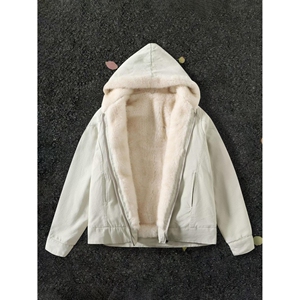 1506/JW3121/P182秋冬加绒加厚外套男重磅帆布水洗棉服夹克2