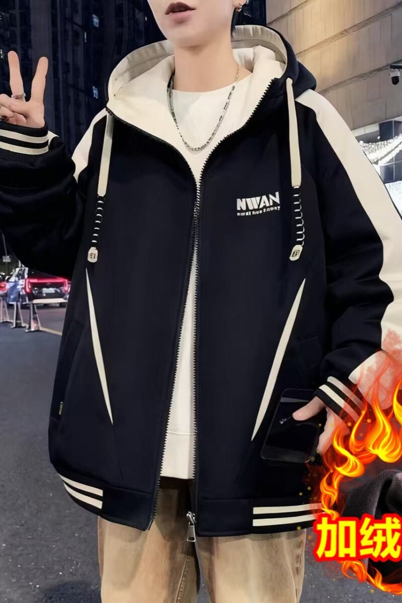 1506/QLY0080/P60秋冬新款加绒加厚夹克男生棒球服外套2,男装夹克,星座1506