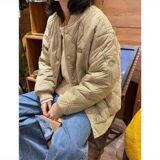 1506/2220/P75菱格棉服男女冬棒球服加厚棉衣棉袄复古外套，男装棉衣，星座1506