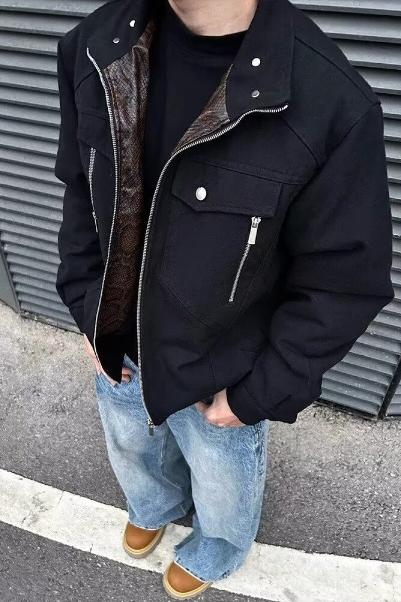 1506/JW2781/P172复古解构廓形短款立领夹克男款帆布外套1,男装夹克,星座1506