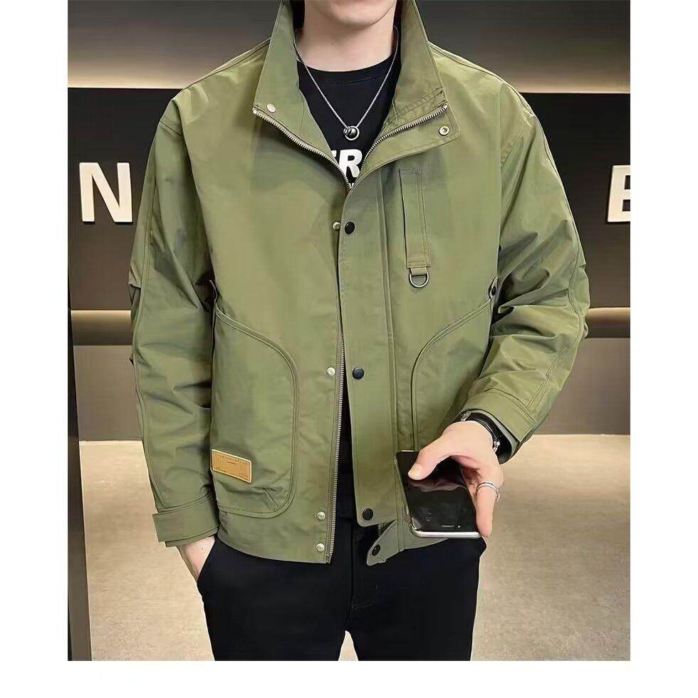 1506/QWT060/P63春秋季潮流港风工装夹克男痞帅冲锋衣服,男装夹克,星座1506