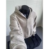 1506/QW070/P77秋冬新款开衫毛衣美式慵懒风V领针织衫男纯色外套，男装针织衫/毛衣，星座1506