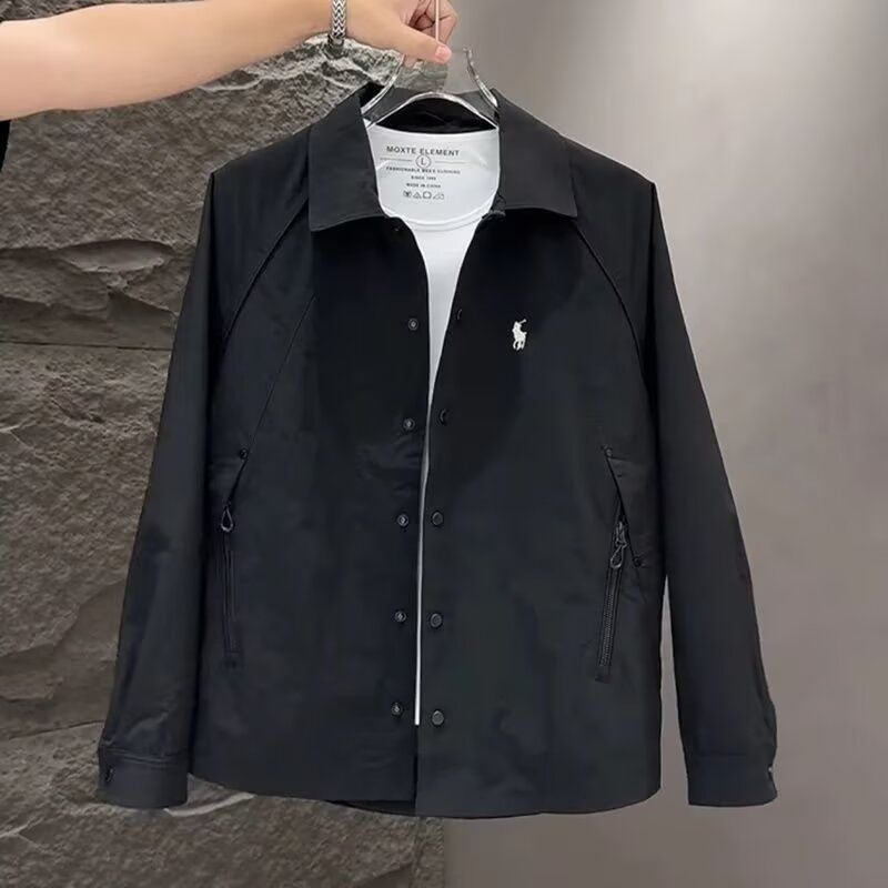 1506/QS80900/P70秋季新款时尚薄款衬衫男百搭高品质韩版夹克2图片
