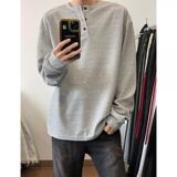 1506/QT4130/P36亨利领长袖t恤男士新款潮流卫衣衣服体恤1，男装T恤，星座1506