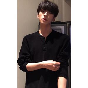1506/QCX91-10/P29男女秋季潮牌设计感polo衫正肩打底衫上衣1图片