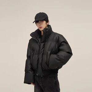 1506/MY410/P58冬季韩版立领宽松显瘦羽绒棉服短款情侣外套PU棉衣图片