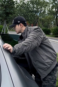 1506/QY66290/P66秋痞帅外套男高街潮牌原宿风潮流宽松夹克图片