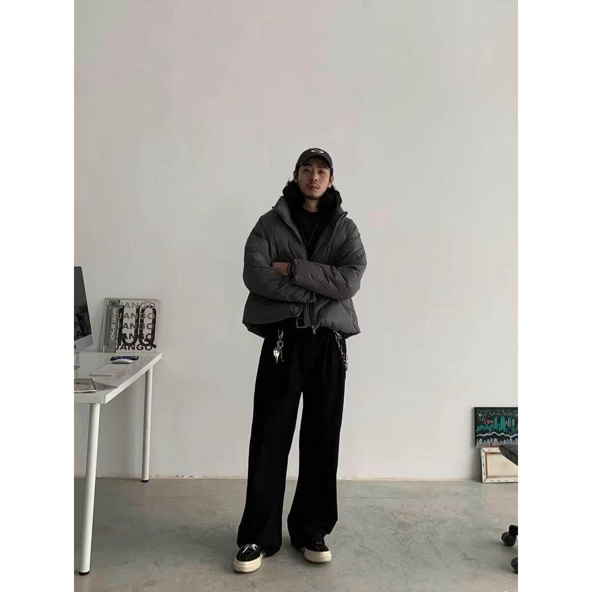 1506/QHR050/P47休闲裤子男百搭棉麻宽松亚麻裤韩版潮流长裤直筒图片