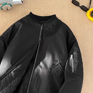 1506/312/P80保暖潮牌宽松夹克高街加厚ins棒球棉衣服外套痞帅图片