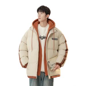 1506/M8602/P75青少年棉服男士棉衣冬装假两件连帽情侣3图片