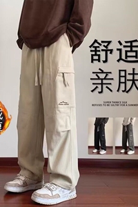 1506/QSQ31R0/P46春秋季新款直筒宽松阔腿长裤潮牌运动休闲裤1图片