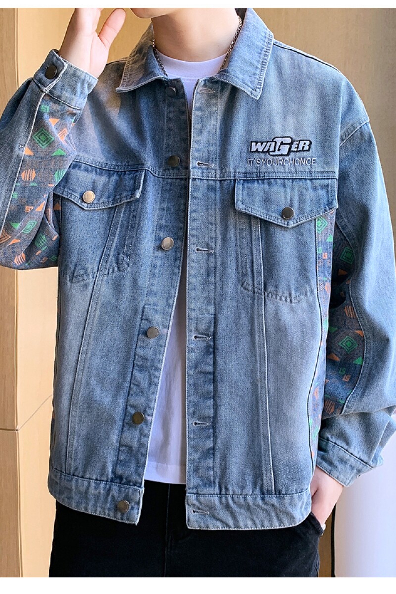 1506/Q886950/P64黑色/蓝色M到3XL2025年慵懒风小众潮帅气夹克1,男装夹克,星座1506