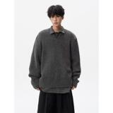 1506/Q50130/P70美式复古麻花毛衣男女情侣慵懒宽松套头针织衫1，男装针织衫/毛衣，星座1506