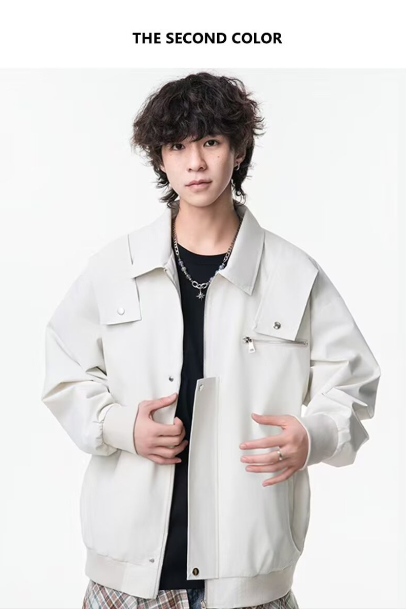 1506/Q16990/P49男士休闲春秋装防水新款夹克翻领穿搭三防面料，男装夹克，星座1506