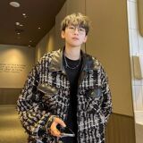 1506/Q8040/P69春秋痞帅外套男高街潮牌港风韩版潮流宽松夹克1，男装夹克，星座1506
