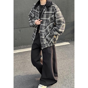 1506/QWT400/P64秋痞帅外套男潮牌原宿风韩版潮流宽松夹克图片
