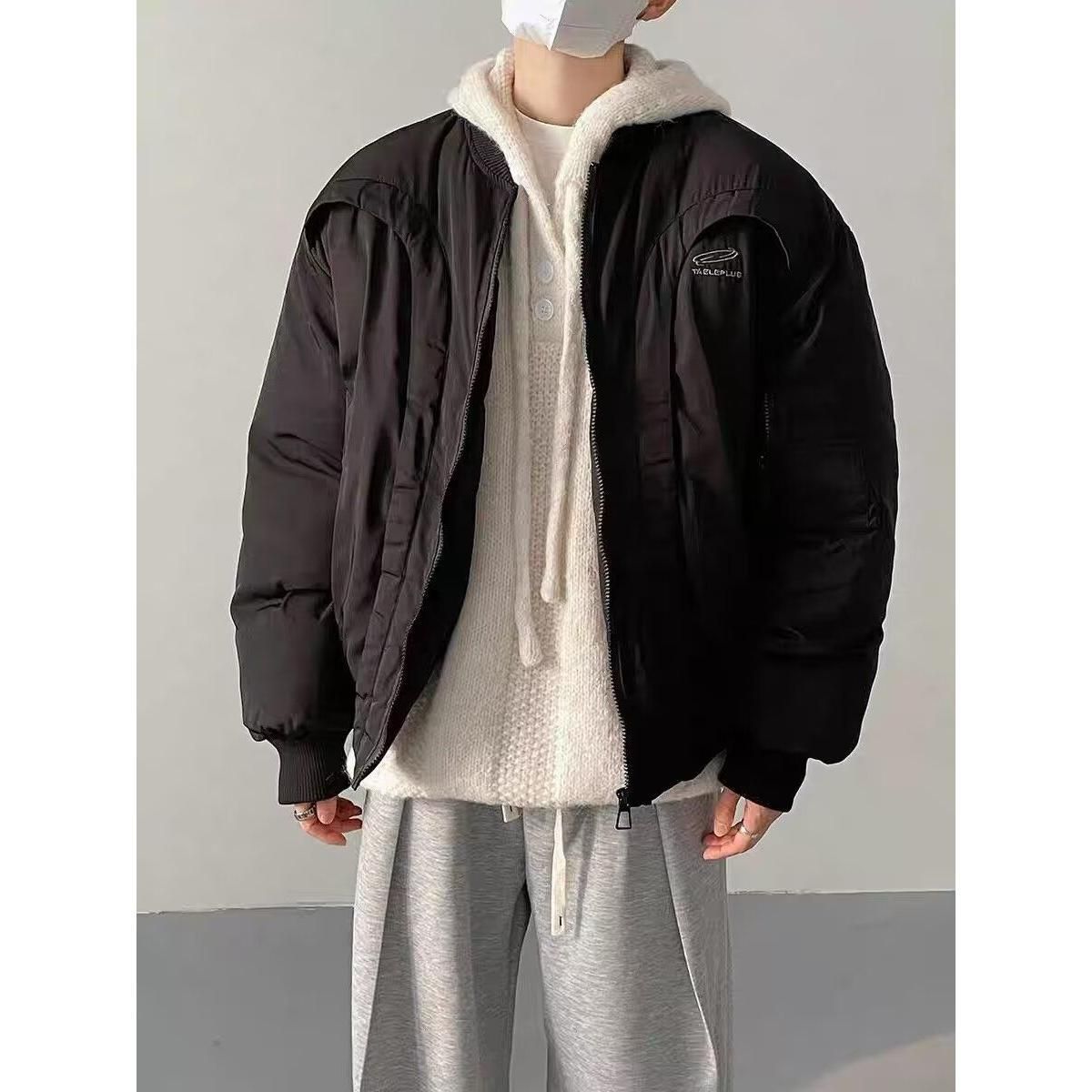 1506/QM62-50/P87美式高街加厚保暖宽松棒球服外套1,男装棉衣,星座1506