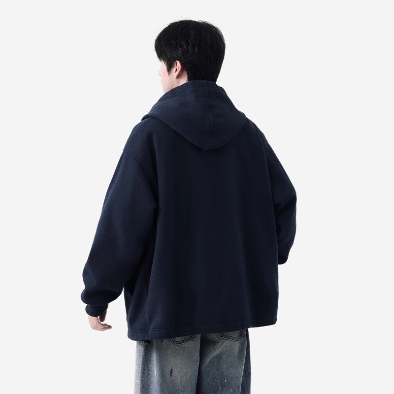 1506/QW3090/P56新款潮牌拼色美式复古男生休闲暗扣连帽外套1,女装短外套,星座1506