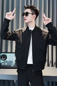 1506/QG16170/P54秋款夹克男潮流上衣2025新款高级感潮休闲外套2图片