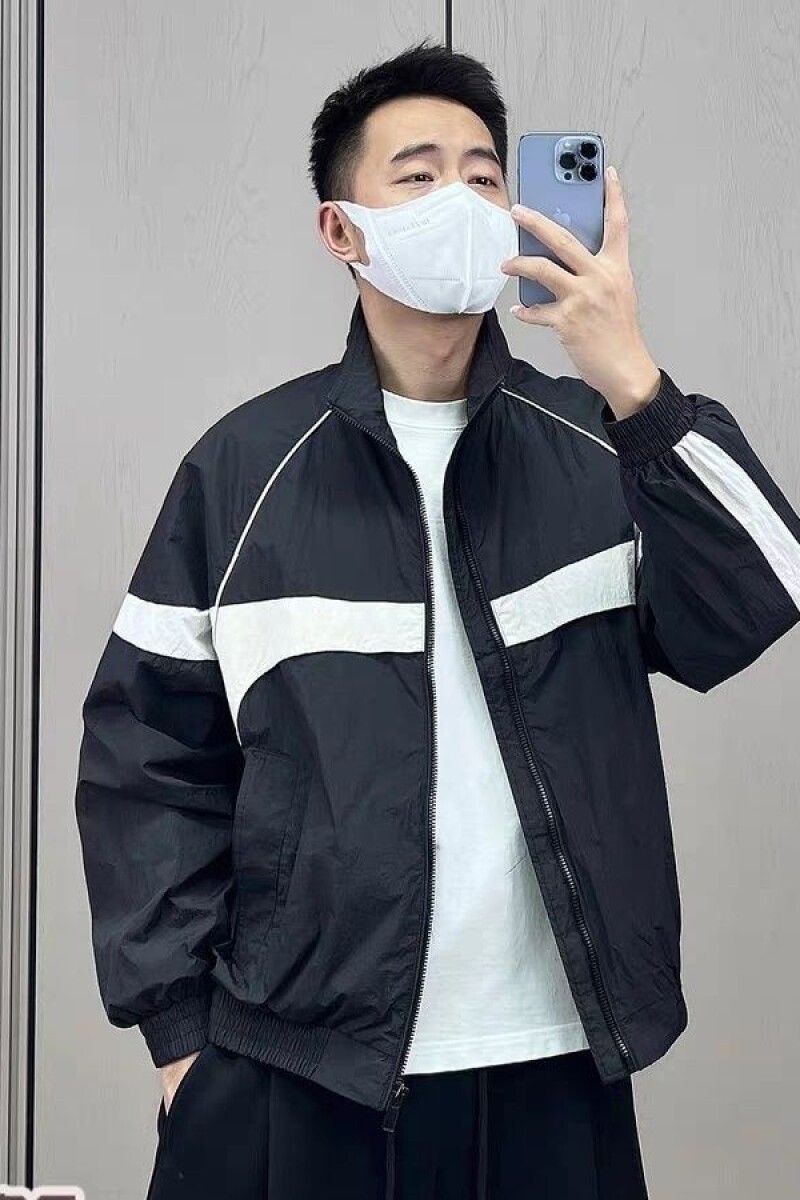 1506/Q8450/P55男士撞色拼接休闲外套轻薄潮流时尚百搭夹克,男装夹克,星座1506