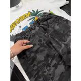 1506/QA0870/P47迷彩宽松直筒牛仔裤男高腰显瘦时尚工装阔腿裤，男装牛仔裤，星座1506