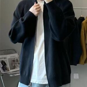 1506/QD540/P60秋冬季韩系美式拉链立领重磅毛衣男针织开衫3,男装针织衫/毛衣,星座1506