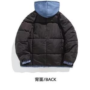 1506/Q2130/P75冬季加绒加厚面包服棉衣外套男时尚气质原宿简约1图片