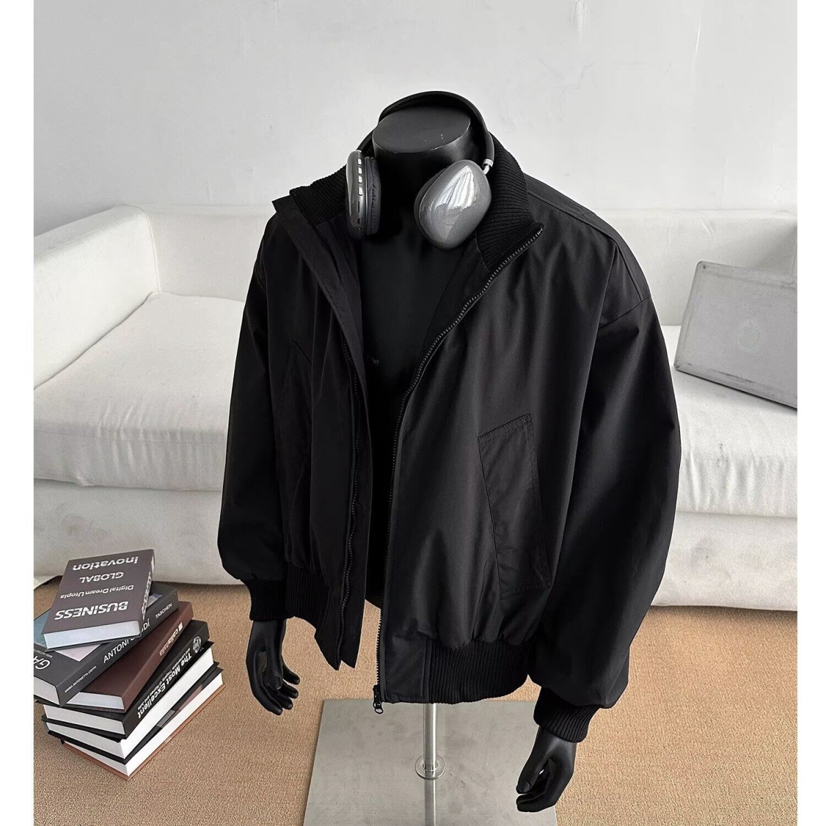 1506/QD50/P49潮牌高级感廓形防风棒球服休闲工装外套，男装工装外套，星座1506