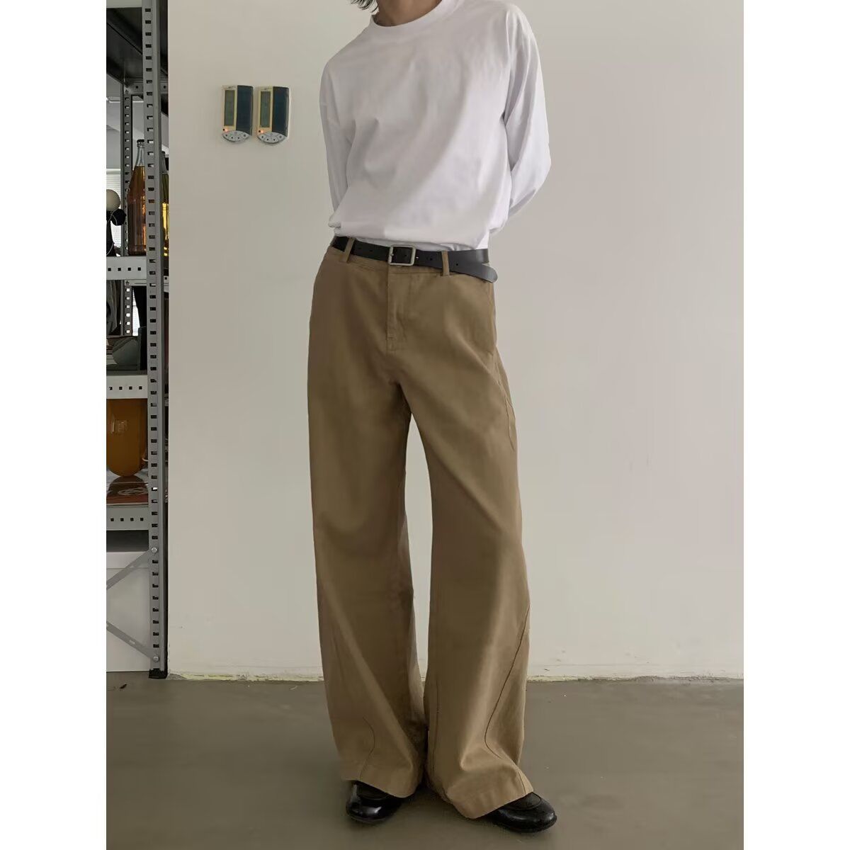 1506/QFK050/P57港风潮男牛仔裤嘻哈ins潮高街潮流痞帅长裤图片