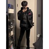 1506/QM2920/P63字母印花棉服男款冬季加厚潮牌棉衣1，男装棉衣，星座1506