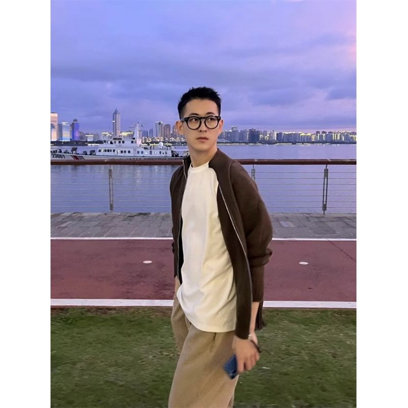 1506/Q5030/P58立领针织开衫外套男士春秋冬季宽松休闲毛衣,男装针织衫/毛衣,星座1506