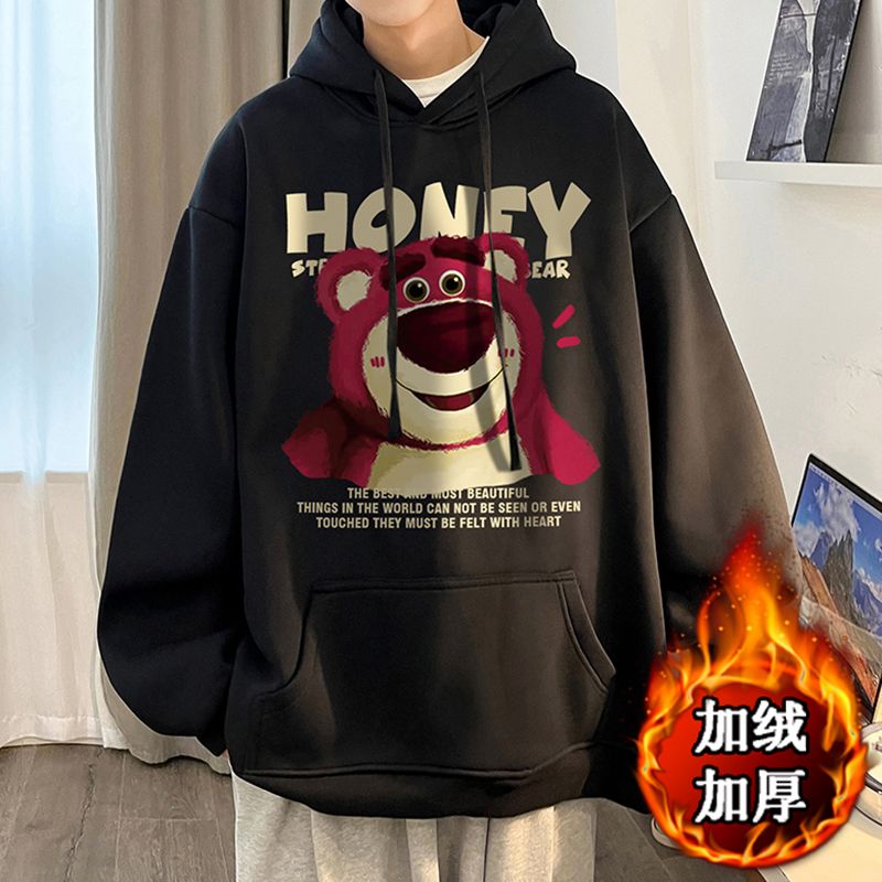 1506/Q贝贝绒J149红毛熊0/P39港风宽松潮牌字母印花百搭外套,女装短外套,星座1506
