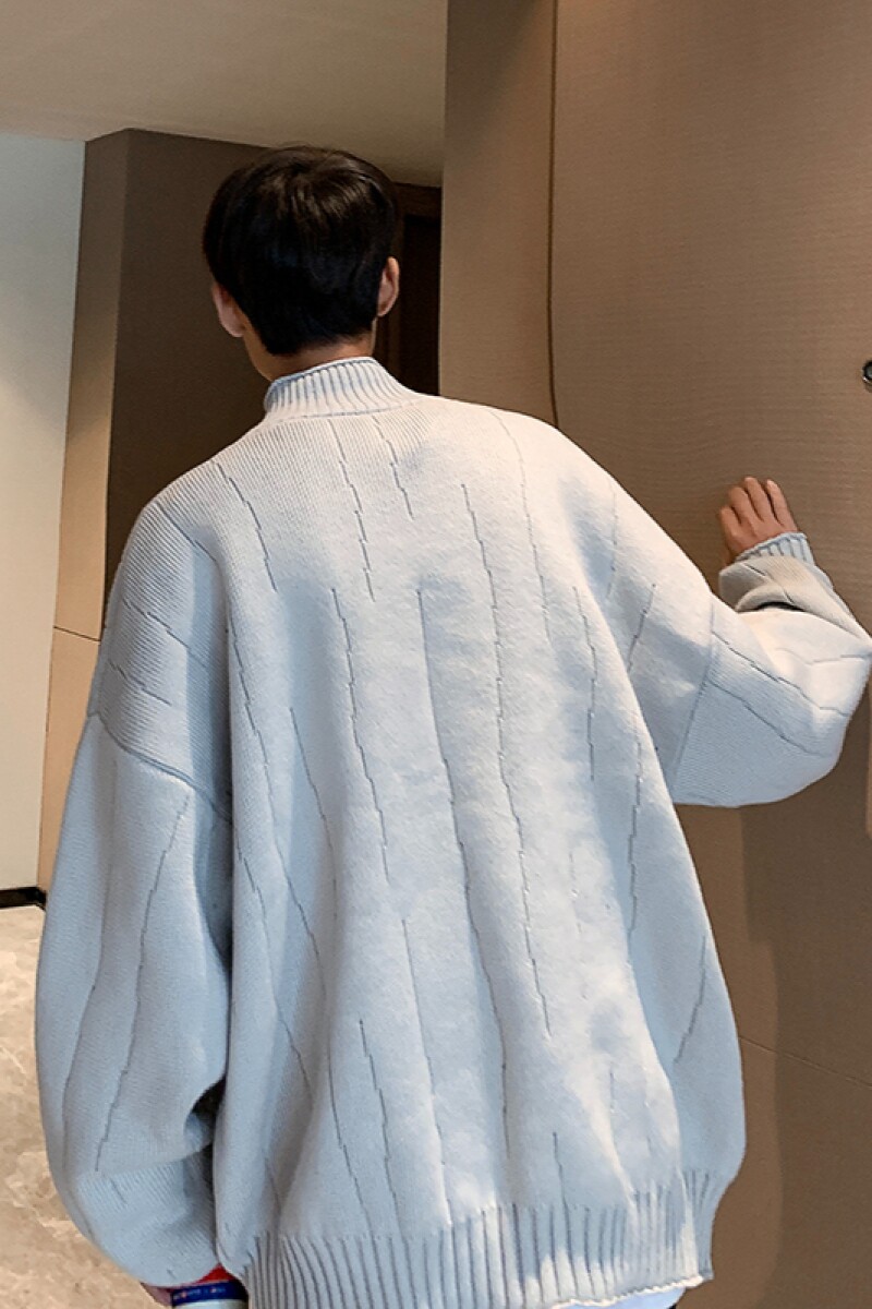 1506/Q5030/P58男士针织衫开衫网红宽松拉链百搭毛衣外套,男装针织衫/毛衣,星座1506
