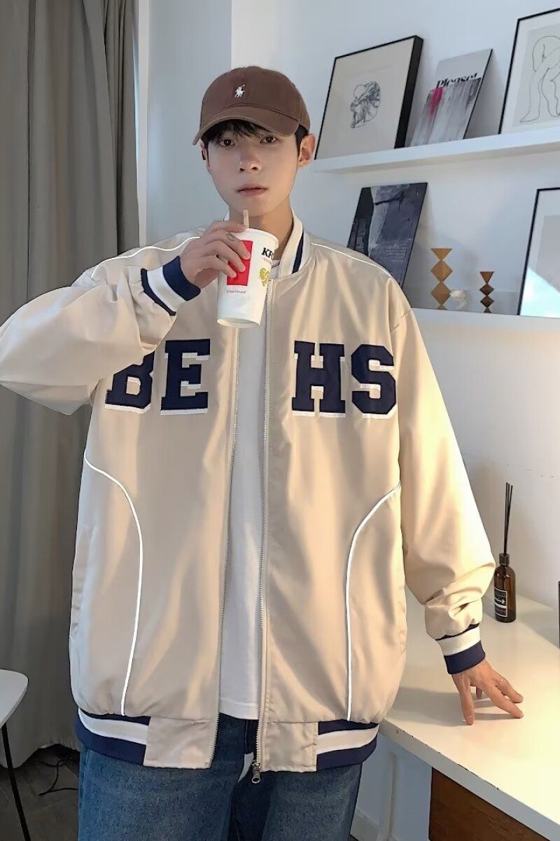1506/Q6660/P44美式复古棒球服男女春秋季情侣百搭休闲夹克外套1,男装夹克,星座1506