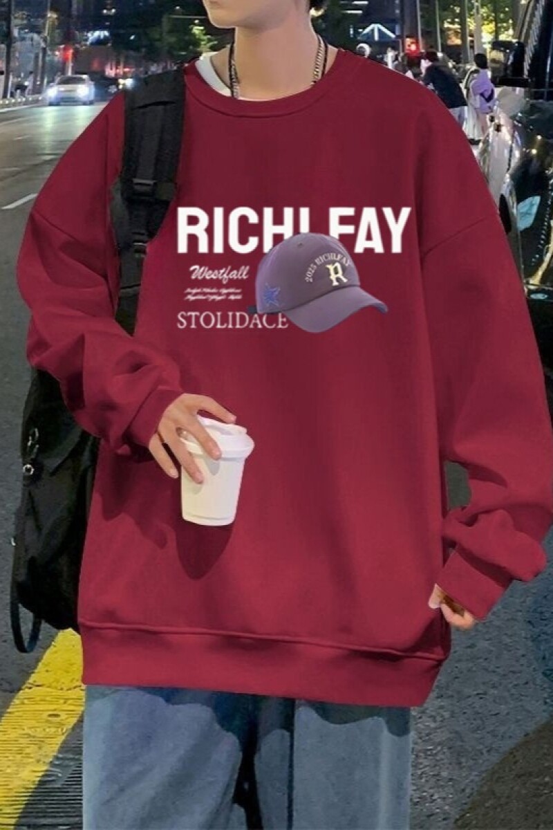 1506/QR5089/P39美式复古卫衣男秋季重磅高级感痞帅长袖上衣,男装卫衣,星座1506