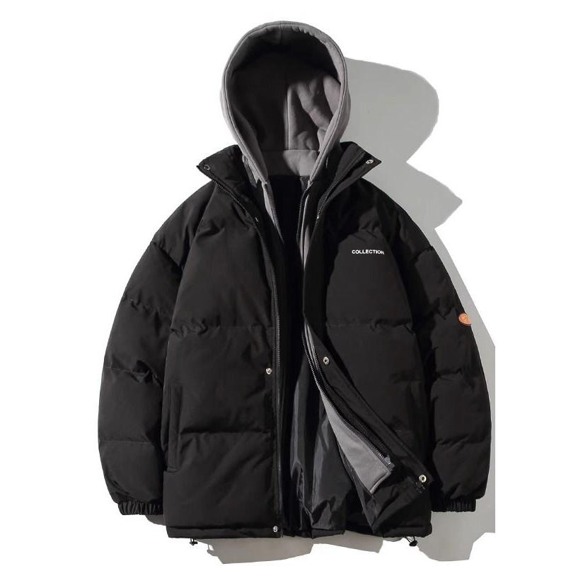 1506/Q6180/P69棉衣男冬季加厚保暖棉服外套假两件连帽棉服1,男装棉衣,星座1506