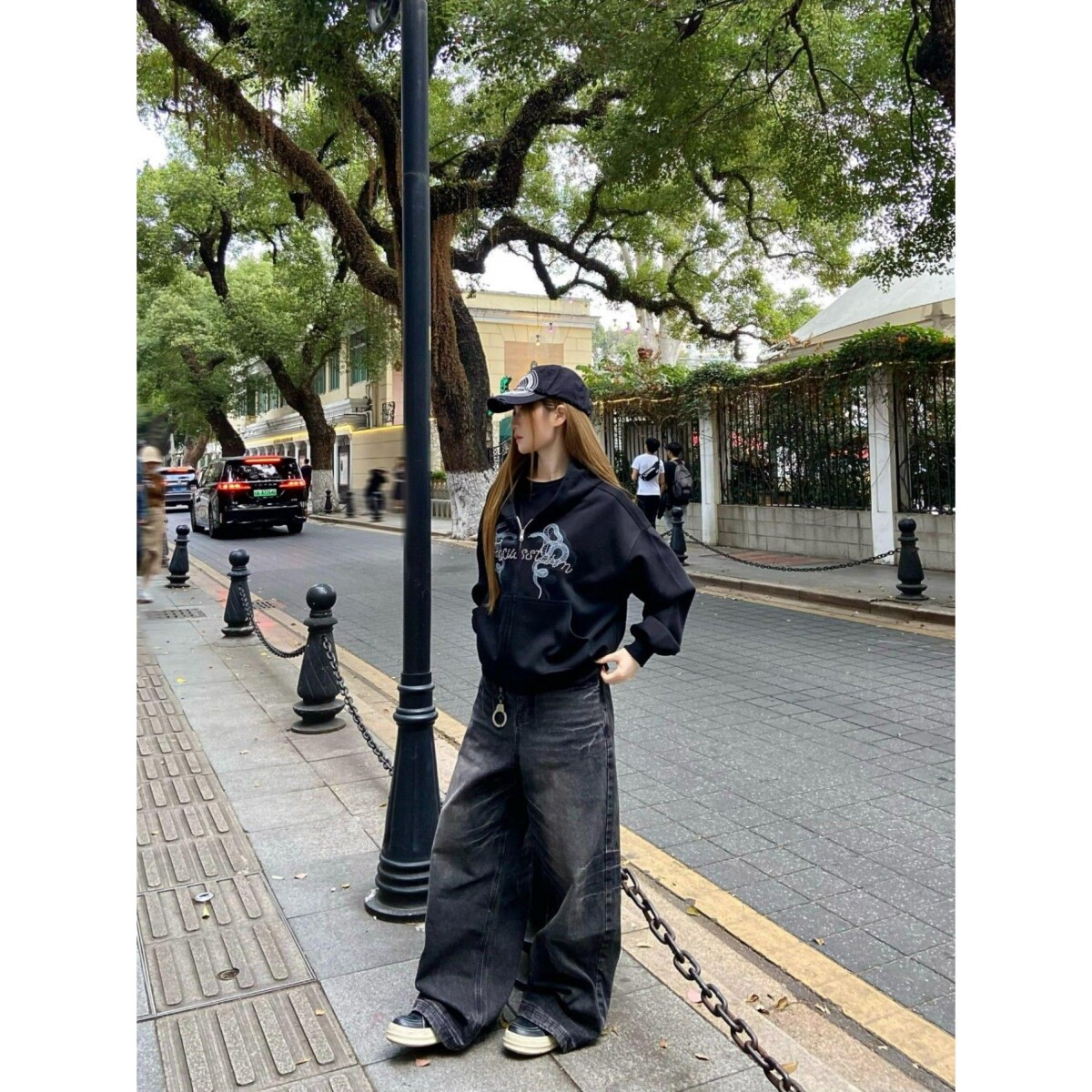 1506/QA2340/P54新款美式街头连帽卫衣外套开衫男女复古短款上衣2,女装短外套,星座1506