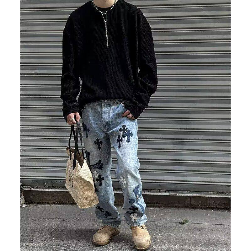 1506/QW210/P40美式半拉链亨利领男春秋长袖内搭打底衫卫衣图片