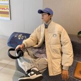 1506/Q5350/P70新款冬季棉衣设计感小众棉袄棒球棉服外套1，男装棉衣，星座1506