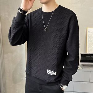 1506/QT1790/P38秋季新款男圆领卫衣立体压花宽松韩版潮牌卫衣潮1图片