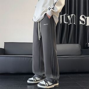 1506/QK420/P36春秋季美式重磅卫裤男直筒休闲长裤图片