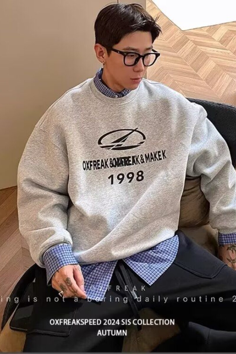 1506/QBK237薄款0/P28秋冬新款美式高街潮牌圆领印花卫衣男,男装卫衣,星座1506