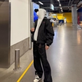1506/QA120/P71黑色飞行员夹克男秋新款高街潮牌棒球服情侣外套1，男装夹克，星座1506