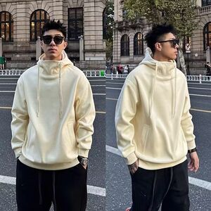 1506/QGT560/P49卫衣男连帽春秋季港风宽松潮牌印花百搭外套1图片